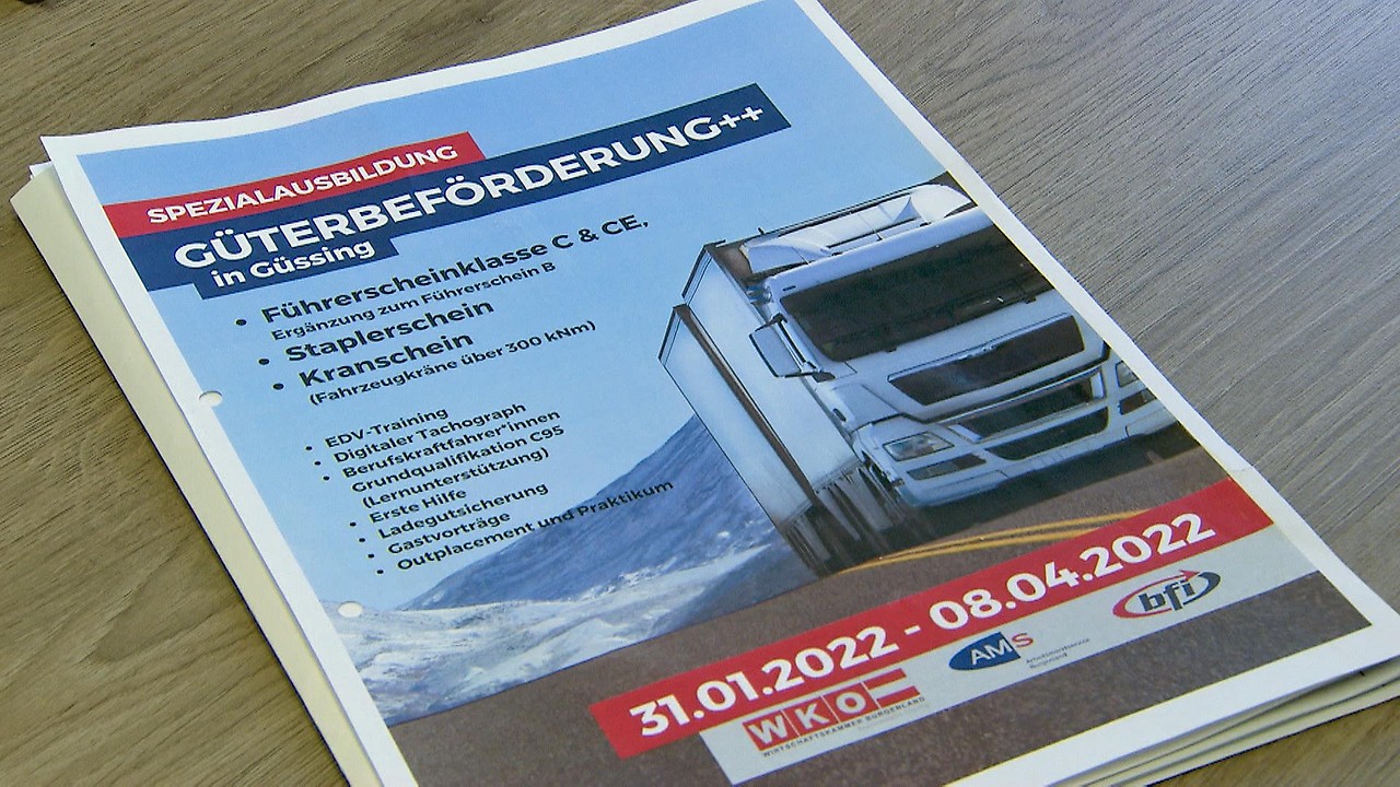 Escasez de conductores de camiones en Burgenland 