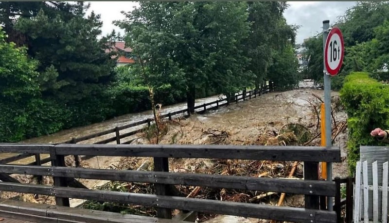 Lassnitzbach in Tamsweg, flood