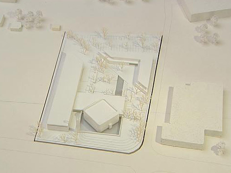 Modell der geplanten Moschee