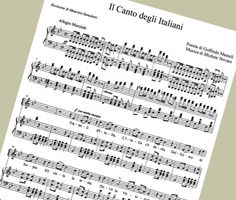 Nationalhymne Italien Gesungen