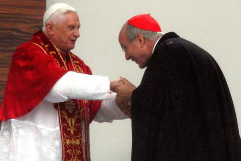 Papst Benedikt XVI. und Kardinal Christoph Schönborn