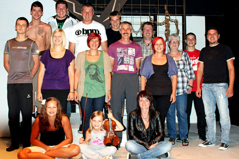 Team der Werksbühne Tyrolit "Die Kinder des Teufels"