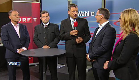 Spitzenkandidaten im ORF Interview