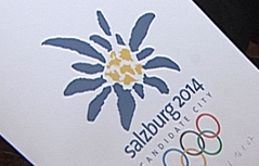 Mappe zur Salzburger Olympia-Bewerbung für 2014