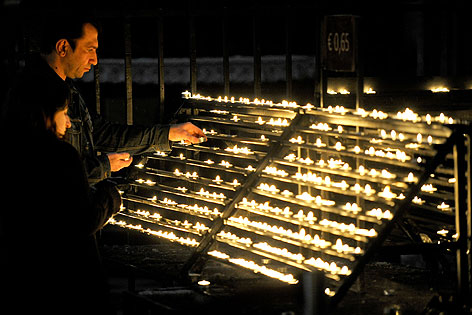 Kerzen im Wiener Stephansdom