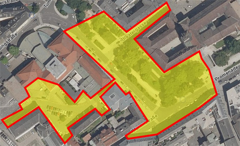 Karte des Platzverbotes in der Linzer Innenstadt