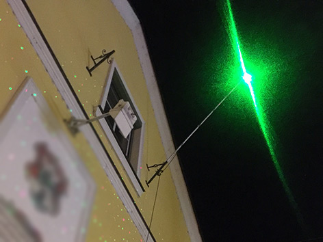 Laser Weihnachtsbeleuchtung Flieger