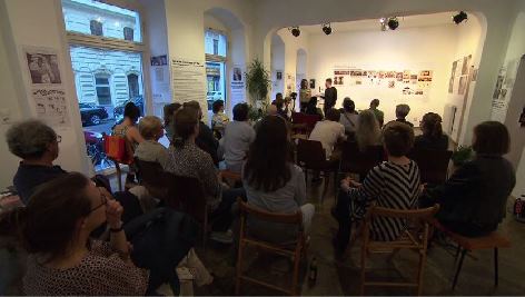 Ausstellung "Die Sprache war vor der Tat" von Marika Schmiedt in Wien