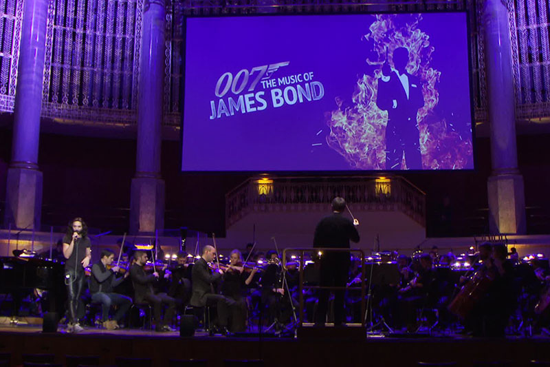 Probe für die Bond-Gala im Konzerthaus