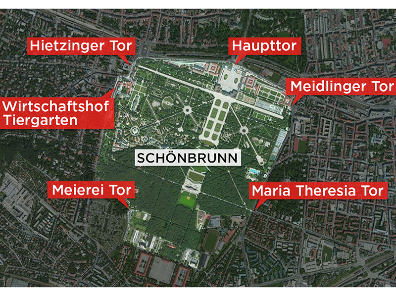 Neue Poller für Außenbereiche bei Schloss Schönbrunn