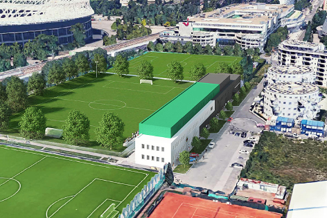 Illustration des neuen SK Rapid Trainingszentrums