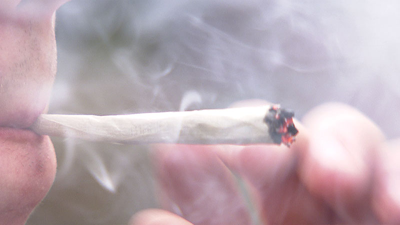 Cannabis Joint Rauchen